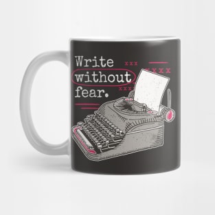 Write Without Fear // Vintage Typewriter Inspiration Mug